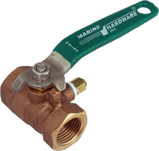 BRONZE FULL FLOW BALL VALVE (MARINE HARDWARE)